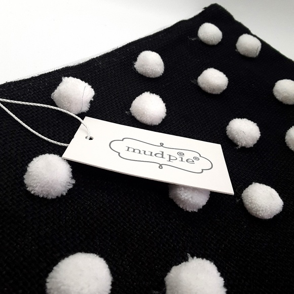 Mud Pie Jute-Weihnachtsstrumpf | Mit Rotem Ric-RAC-Besatz & Abnehmbarem Anhänger